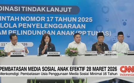 Pembatasan Media Sosial Anak Berlaku Mulai 28 Maret 2026: Ini Dampaknya