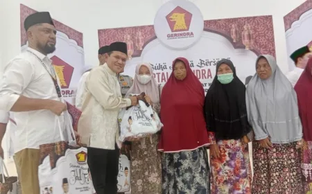 Gerindra Aceh Salurkan Bantuan untuk Korban Banjir Pidie Jaya Sambut Ramadhan