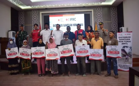 PMI Salurkan Bantuan Tunai Rp1 Juta per KK untuk Korban Banjir Aceh Tamiang