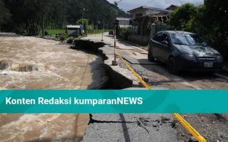 Banjir di Cuenca Ekuador Rusak Jalan, Pemerintah Tetapkan Darurat Nasional