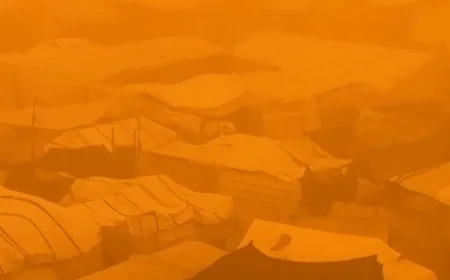 Badai Pasir Terjang Kamp Pengungsian Gaza, Kondisi Warga Makin Sulit