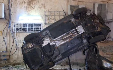 Rudal Iran Hantam Tel Aviv: Mobil Warga Hangus dan Terbalik Akibat Serangan