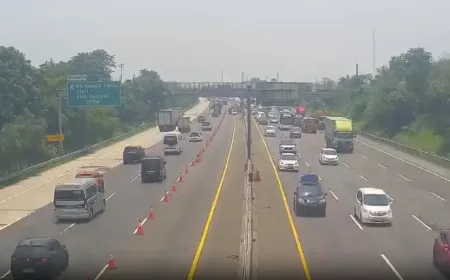 Arus Mudik Tol Japek Lancar Sore Ini, 2 Kecelakaan Terjadi di Tol Semarang