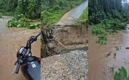 Banjir dan Longsor Putus Akses Darat Satu-satunya ke Desa Nunca Taliabu Utara