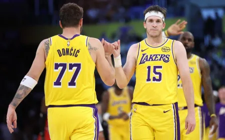 Doncic dan Reaves Cetak 205 Poin, Bawa Lakers ke Posisi Tiga Klasemen