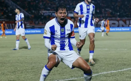 Adam Alis Cetak Gol, Persib Bandung Unggul 1-0 atas Borneo FC di Babak Pertama