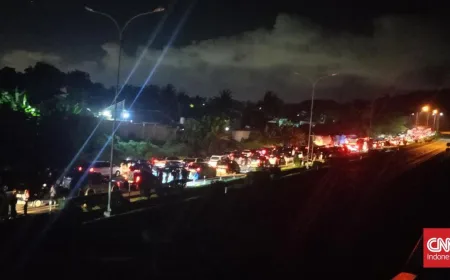 Kecelakaan Truk Gas di Tol Tangerang-Merak Picu Kemacetan Parah Hingga KM 72
