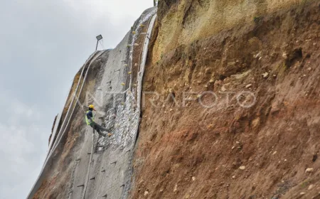 Penanganan Jalan Longsor Malalak: Pengecoran Tebing Antisipasi Bencana