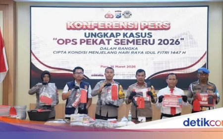 Polres Kediri Ungkap 142 Kasus Penyakit Masyarakat Jelang Lebaran 2026