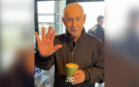 Netanyahu Muncul Sambil Ngopi Usai Rumor Tewas Dibom Iran Viral