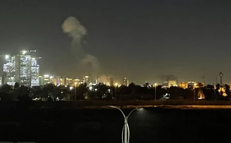 Serangan Drone Hujani Baghdad, Kebakaran Melanda Zona Hijau Irak