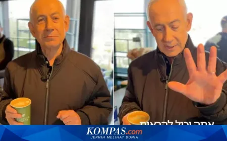 Video PM Israel Benjamin Netanyahu Ngopi di Kedai Kopi Diduga Hasil AI, Ini Buktinya
