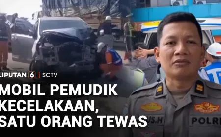 Mobil Pemudik Kecelakaan di Tol, Satu Orang Tewas Seketika