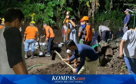 Hujan Deras di Puncak Prigen Picu Longsor dan Banjir hingga Jalan Kampung Tergenang