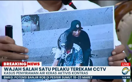 Polisi Ungkap Wajah Eksekutor Penyiraman Cairan Berbahaya ke Andrie Yunus