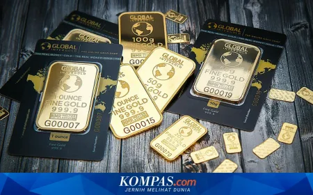 Harga Emas Dunia Tertahan di Level Kunci 5.000 USD Menanti Suku Bunga The Fed