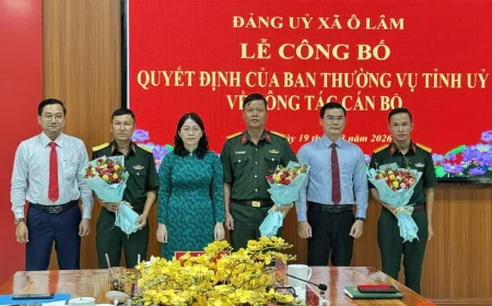 Komite Partai Komune O Lam Umumkan Keputusan Penting Kepegawaian Periode 2025-2030