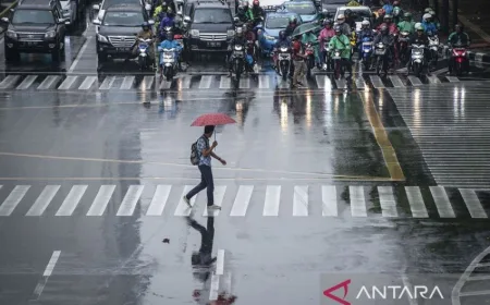 Hujan Lebat Hingga Sangat Lebat Berpotensi di Sejumlah Wilayah Indonesia Hari Ini