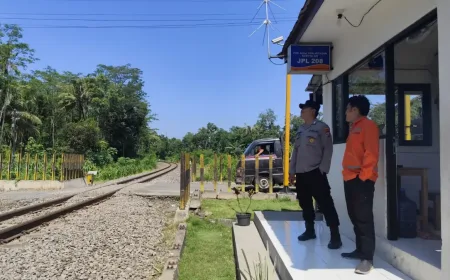 Polisi Intensifkan Patroli Jalur KA di Blitar Saat Lebaran untuk Cegah Kejahatan
