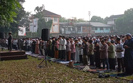 Ribuan Jamaah Muhammadiyah Sholat Id di Bandung, Khatib Angkat Isu Sosial Jabar