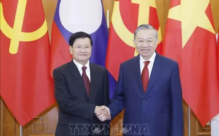 Ucapan Selamat Komite Sentral PKV untuk Peringatan Ke-71 Partai Revolusioner Rakyat Laos