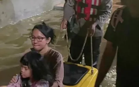 Banjir Ciracas Jakarta Timur: Puluhan Warga Dievakuasi Akibat Air Setinggi 1,7 Meter
