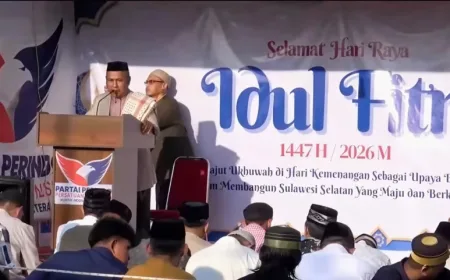 Partai Perindo Sulsel Gelar Salat Idulfitri, Perkuat Kebersamaan di Makassar