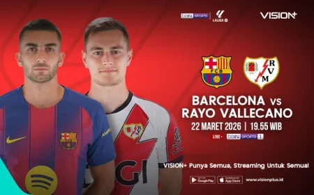 Jadwal dan Link Live Streaming Barcelona vs Rayo Vallecano Liga Spanyol 2025-2026
