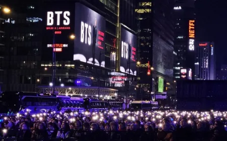 Comeback BTS di Seoul Pecah! Lautan ARMY Sambut Album Arirang Terlaris