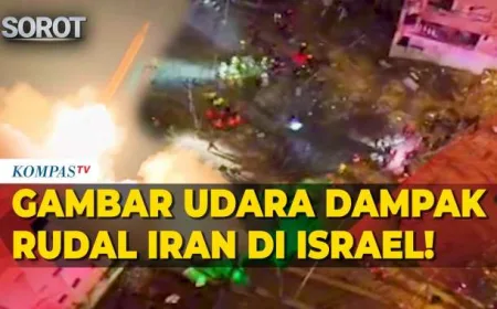 Kota Arad Israel Hancur Dibombardir Rudal Iran, 75 Luka-luka