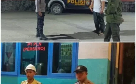 Polsek Ngimbang Gelar Patroli Blue Light Cegah Kriminalitas dan 4C Pasca Idul Fitri