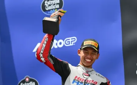 Veda Ega Pratama Cetak Sejarah, Jadi Pembalap Indonesia Pertama Raih Podium Moto3