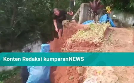 Longsor di TPU Muara Benda Depok: 16 Makam Terdampak Hujan Deras
