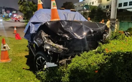 Minibus Tabrak Empat Motor di PIK, Dua Orang Tewas dan Tujuh Luka-luka