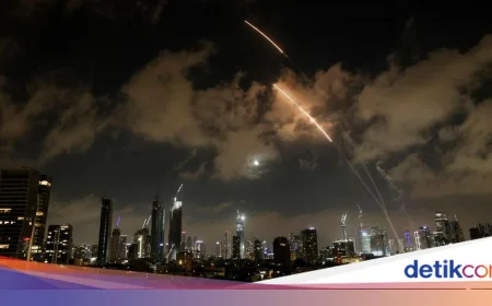Rudal Iran Serang Israel: Ledakan Keras Guncang Yerusalem Pagi Ini