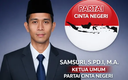 Partai Cinta Negeri Siap Maju di Pilpres 2026 dengan Calon Samsuri