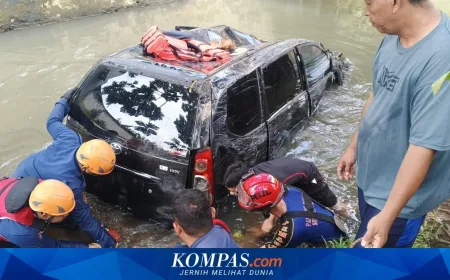 Mobil Terseret Banjir di Depok 100 Meter, Evakuasi Dramatis Saat Air Surut