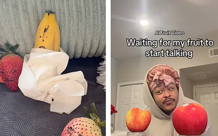 Video Slop Buah Selingkuh dengan A.I. Viral di TikTok, Ini Fenomenanya