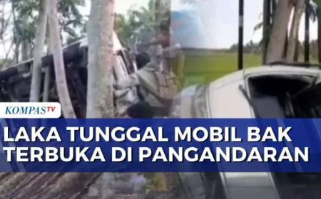 Kecelakaan Mobil Bak Terbuka di Pangandaran: 18 Luka dan 1 Tewas
