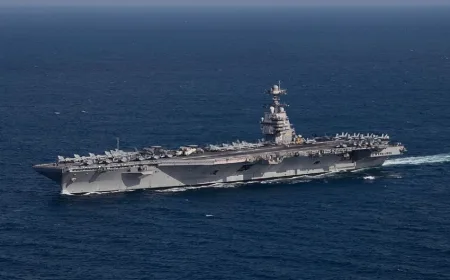 USS Gerald R Ford Mundur dari Perang Iran, Kembali ke Pangkalan Kreta