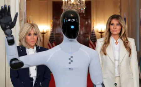 Robot Humanoid Perkenalkan Melania Trump di Gedung Putih, Ini Detilnya
