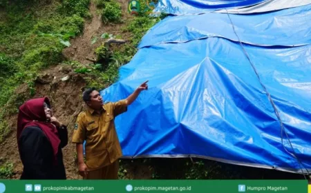20 Titik Rawan Longsor di Desa Plangkrongan Magetan, Warga Diminta Waspada