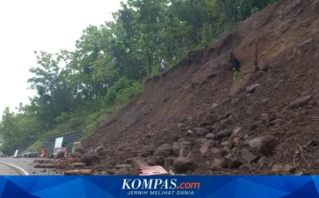 Tanjakan Clongop Gunungkidul Longsor Lagi, Arus Kendaraan Besar Buka Tutup