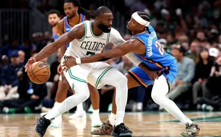 Boston Celtics Hentikan Rekor 12 Kemenangan Beruntun Oklahoma City Thunder
