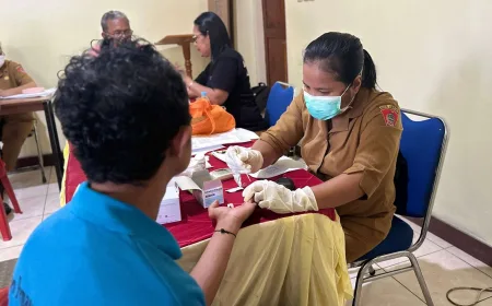 Lapas Ambon dan Puskesmas Passo Bersinergi untuk Skrining Dini Penyakit Menular