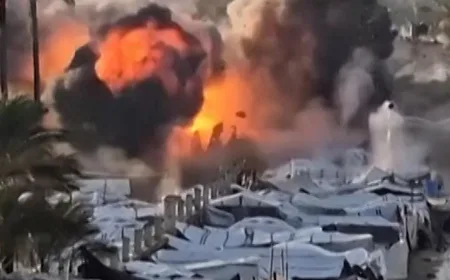 Serangan Israel Hantam Kamp Pengungsi Deir Al Balah Gaza, Puluhan Tewas