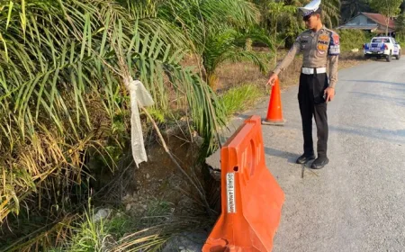 Longsor di Jalan Desa Wonorejo, Kendaraan Berat Dilarang Melintas Sementara