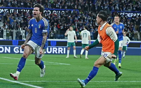 Hasil Timnas Italia vs Irlandia Utara: Menang 2-0, Gli Azzurri Dekat Lolos Piala Dunia 2026