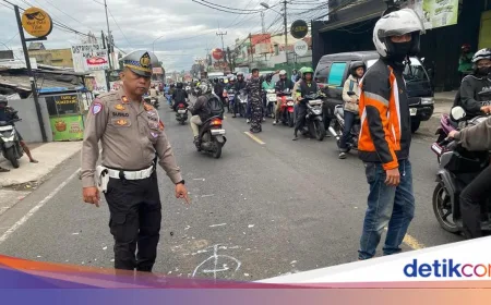 Anggota Satpol PP Bogor Tewas Usai Tabrak Truk Kontainer Parkir di Jalan Raya Dramaga