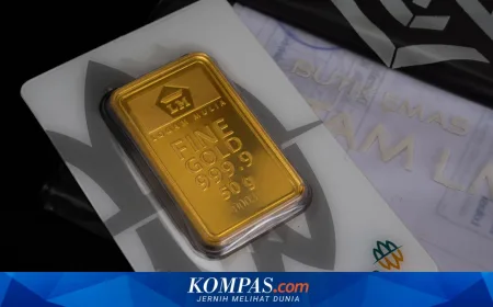 Harga Emas Antam Hari Ini 27 Maret 2026 Turun Rp 40.000 per Gram